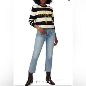 Zadig & Voltaire black striped LOVE sweater size S